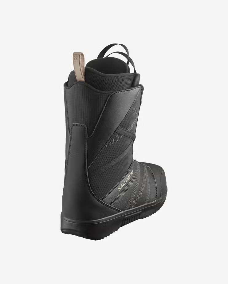 TitanBOA-Black snowboard boot with visible brand logo on a white background