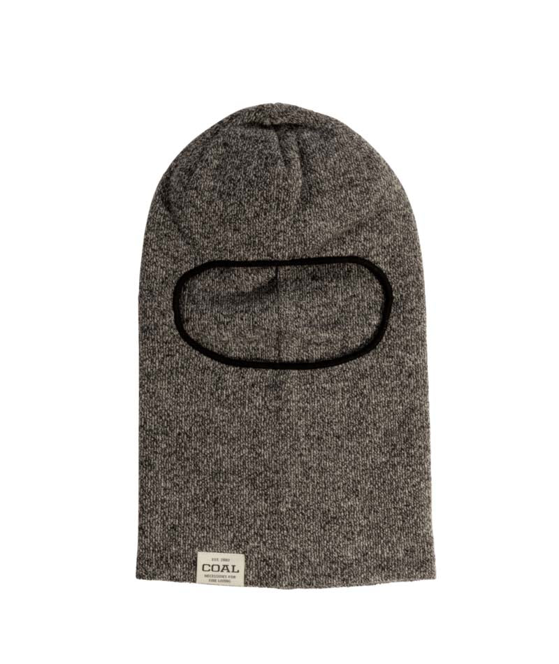 UniformBalaclava-Gray balaclava with a black mouth area on a white background