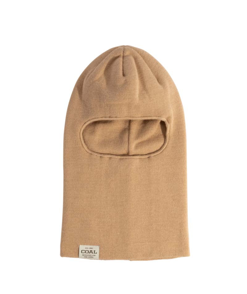 UniformBalaclava-Brown balaclava with a visible brand label on a white background
