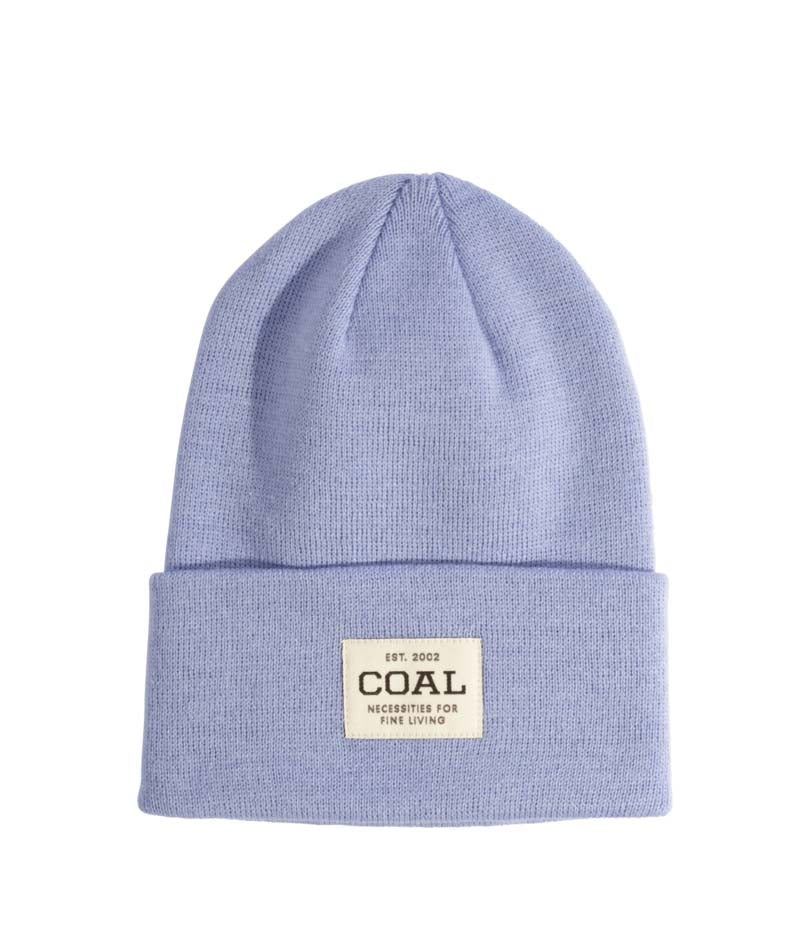 UniformBeanie- Light purple beanie with a brand label on a white background