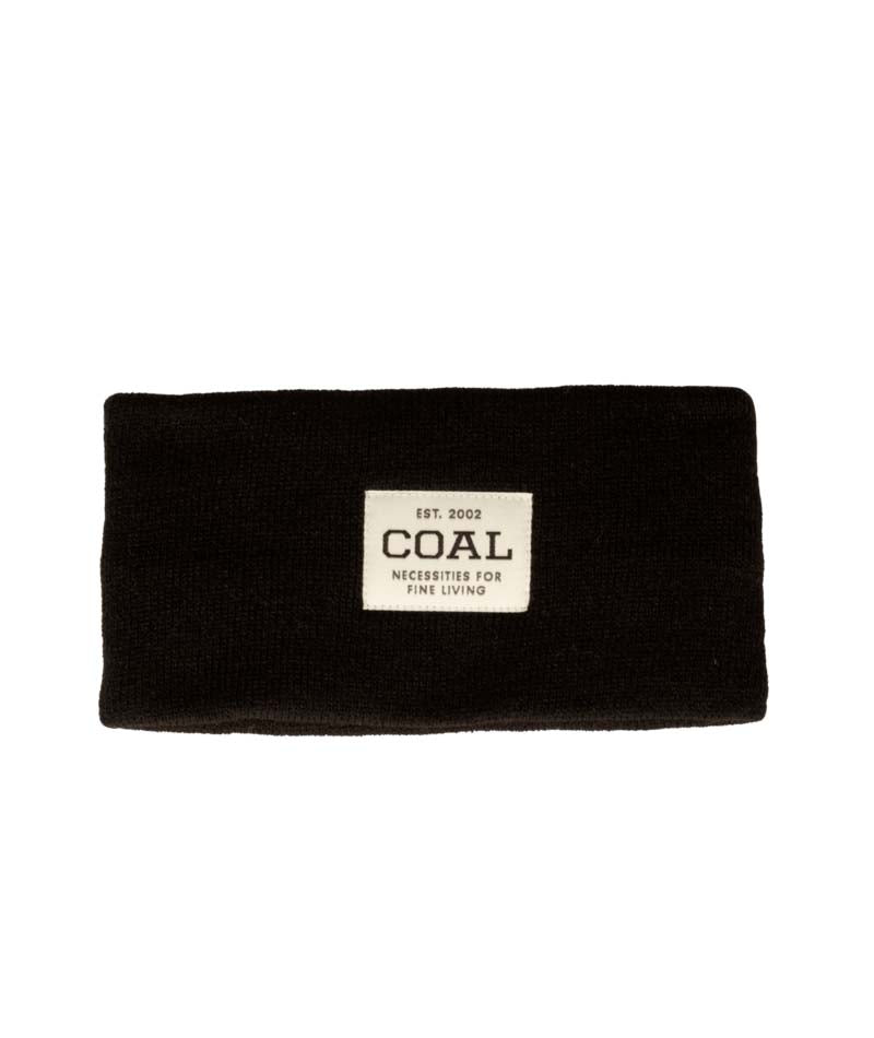 UniformHeadband-Black headband with a white label on a white background