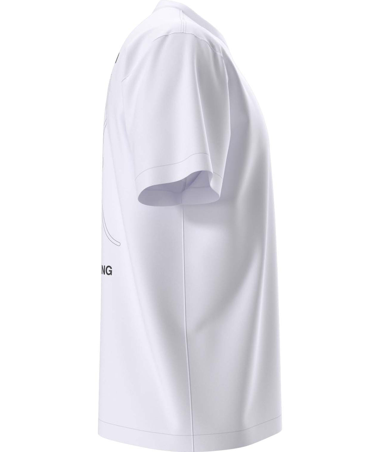 UnisexNSESlopesRelaxedShort-SleeveTee- White T-Shirt with 'The North Face' logo on the top right shoulder on a white background