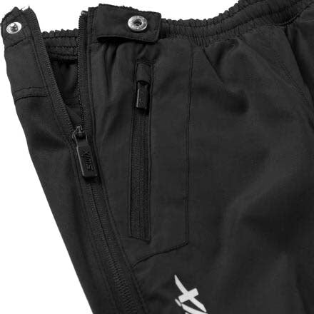 UniversalXKidsPant-Black pants with a Swix logo on a white background
