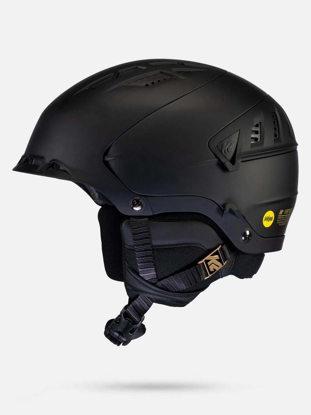 VirtueMIPSWomen_sHelmet-Black helmet with a visible brand logo on a white background