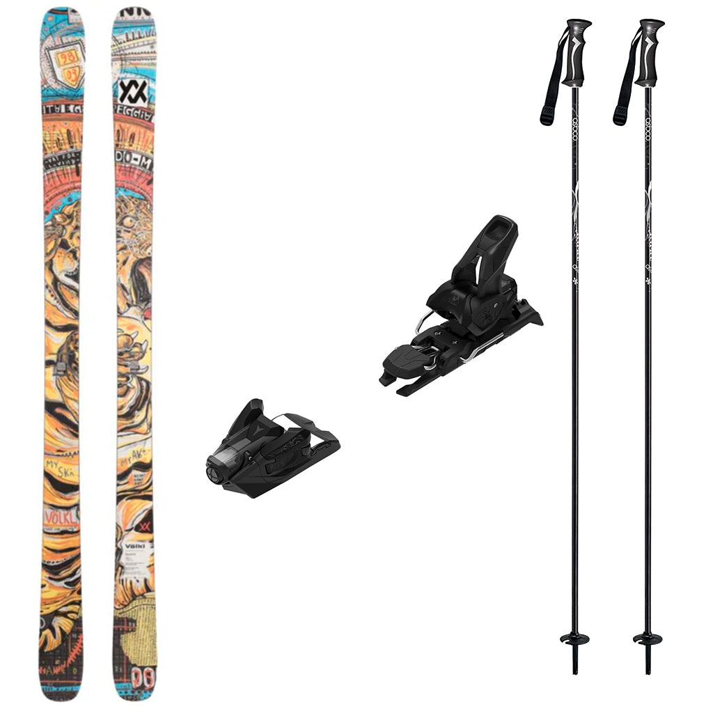 Volkl Revolt 90 Skis 2027 with Strive 14 Bindings Ski Package