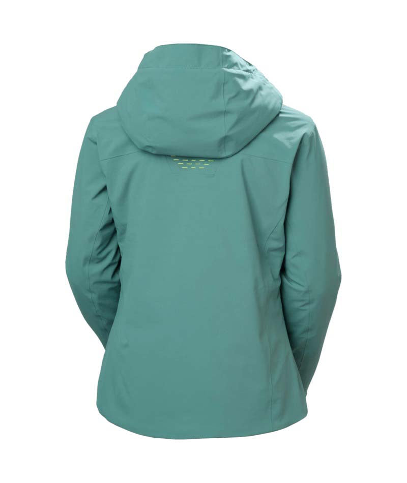 WAlpheliaLifaloftJacket- Green jacket with a brand logo on a white background