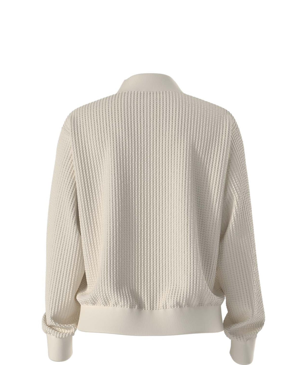 WChabot2.0MockNeck-Beige ribbed mock-neck sweater on a white background
