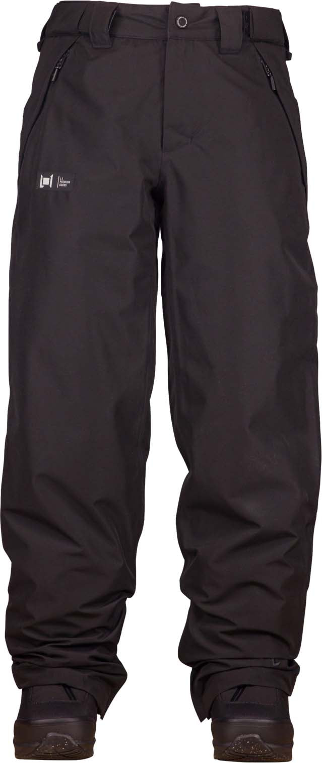 WChromaPant- Black snow pants on a white background