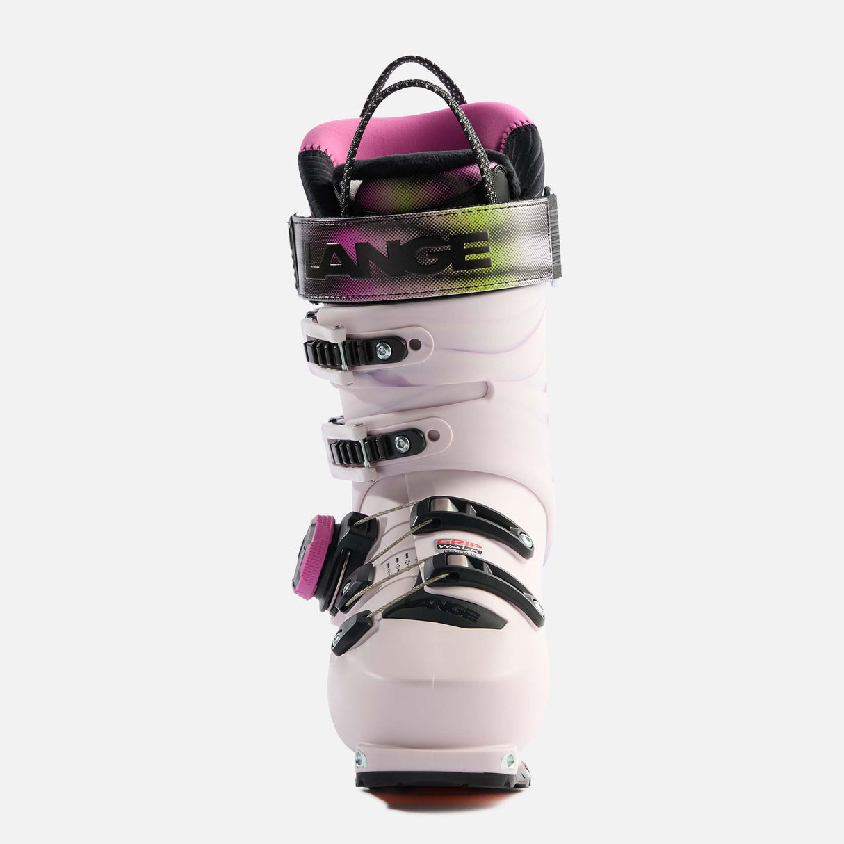 WCodeMV95BOA- Pink ski boot on a white background