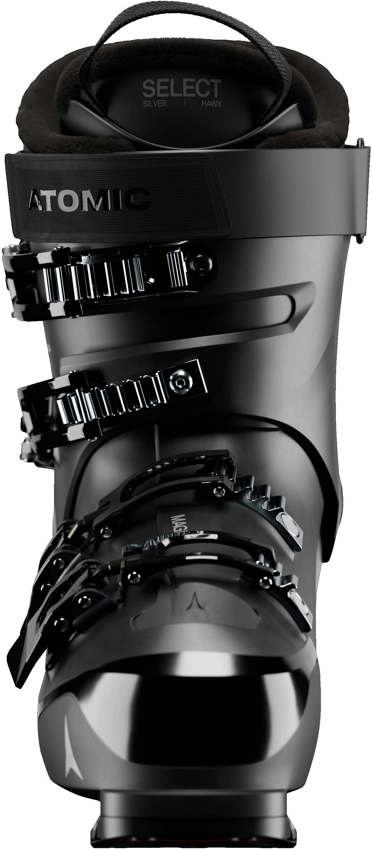 WHawxMagna75-Black Atomic Hawx ski boot on a white background