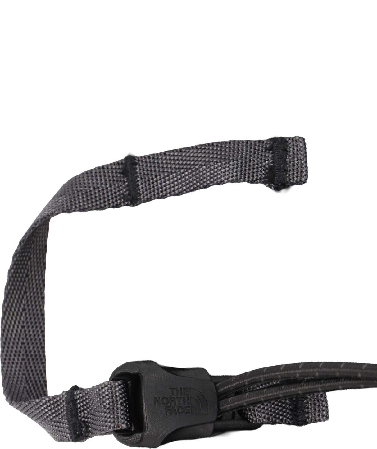 WMontanaMitt-Black webbing strap with a buckle on a white background