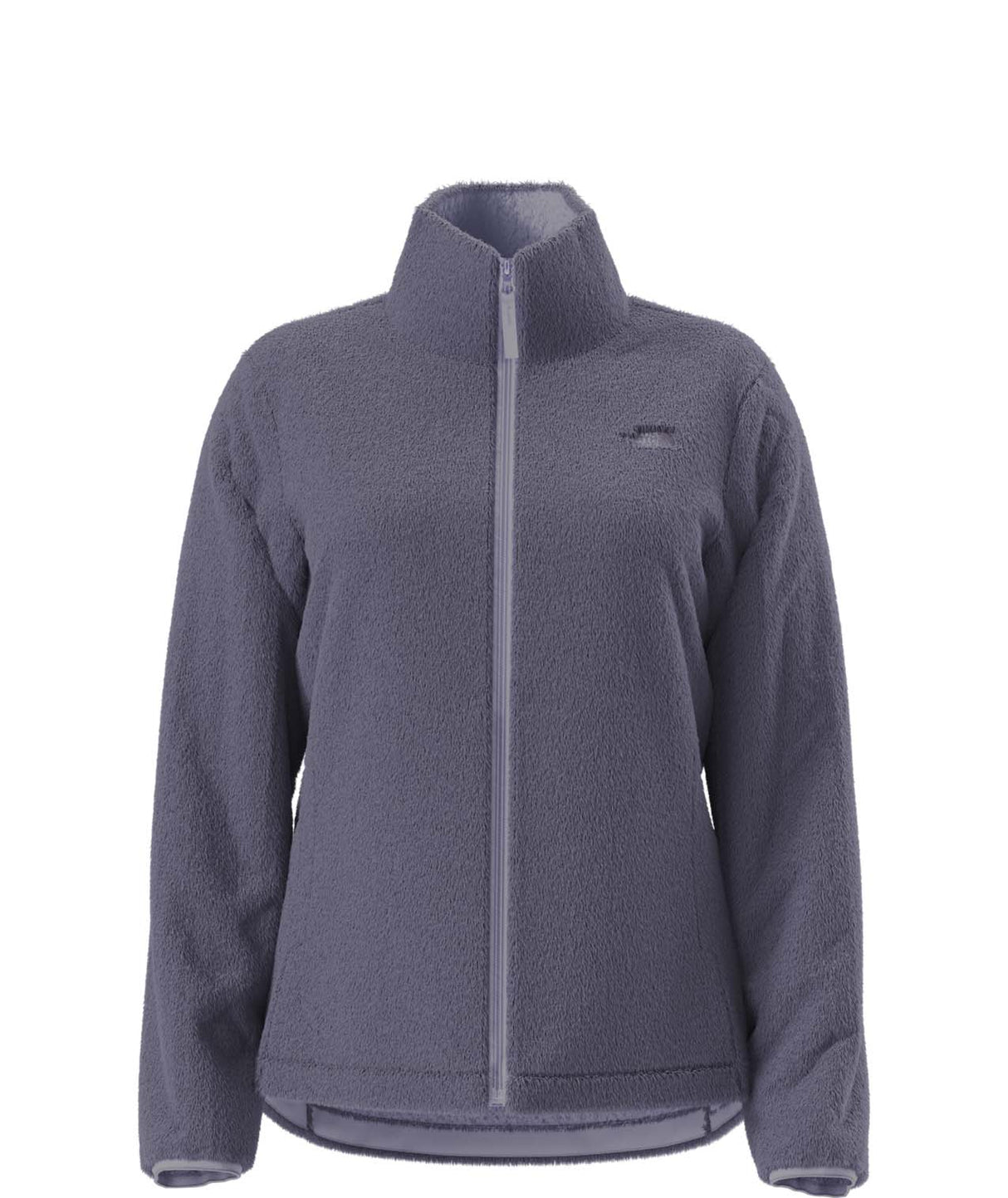 WOsitoJacket-Light purple full zip fleece jacket on a white background