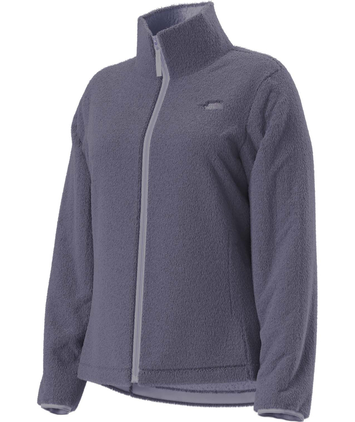WOsitoJacket-Light purple full zip fleece jacket on a white background