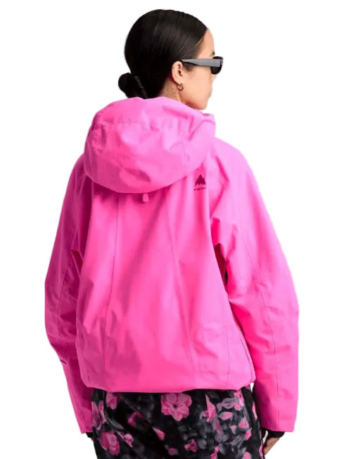 WReserve2LRelaxedAnorak-Pink hooded jacket on a white background