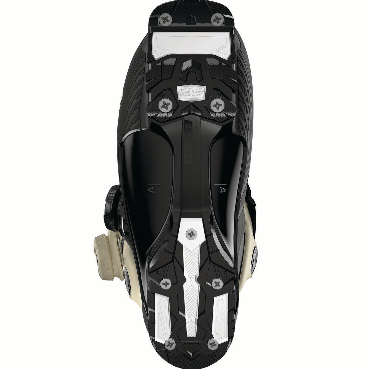 WSPROSUPRADUALBOA105-Salomon ski boot with BOA system on a white background