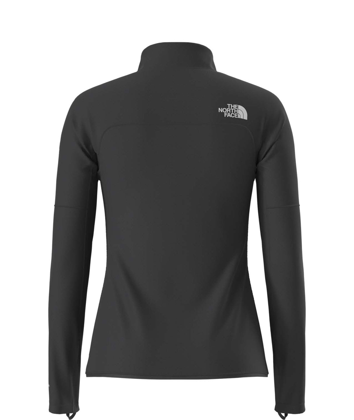 WSummitFUTUREFLEECEFullZipJacket-Black jacket with The North Face logo on a white background
