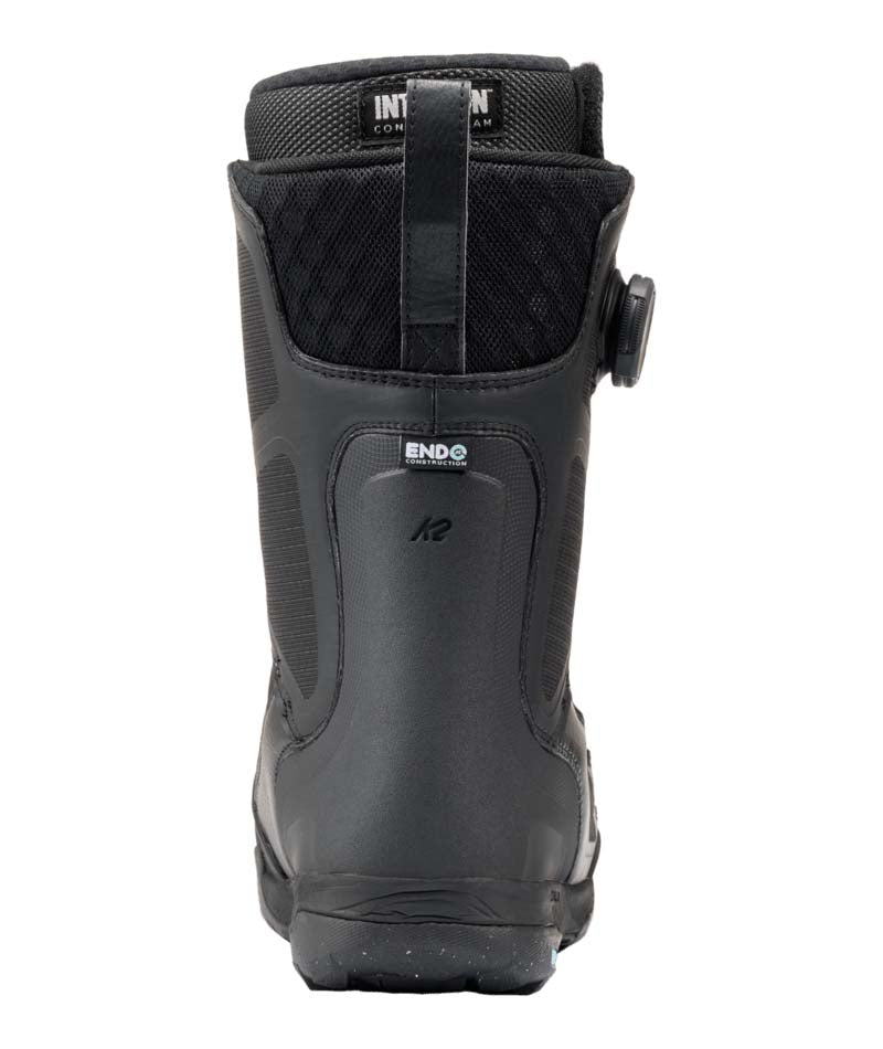 WTheory- Black snowboard boot on a white background