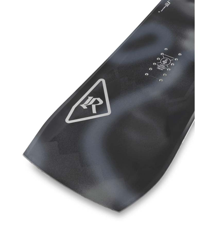 Warpig- Black and grey snowboard on a white background