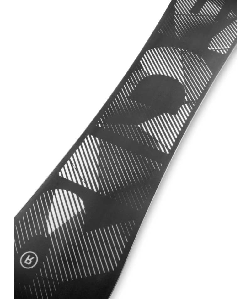 Warpig- Black and grey snowboard on a white background