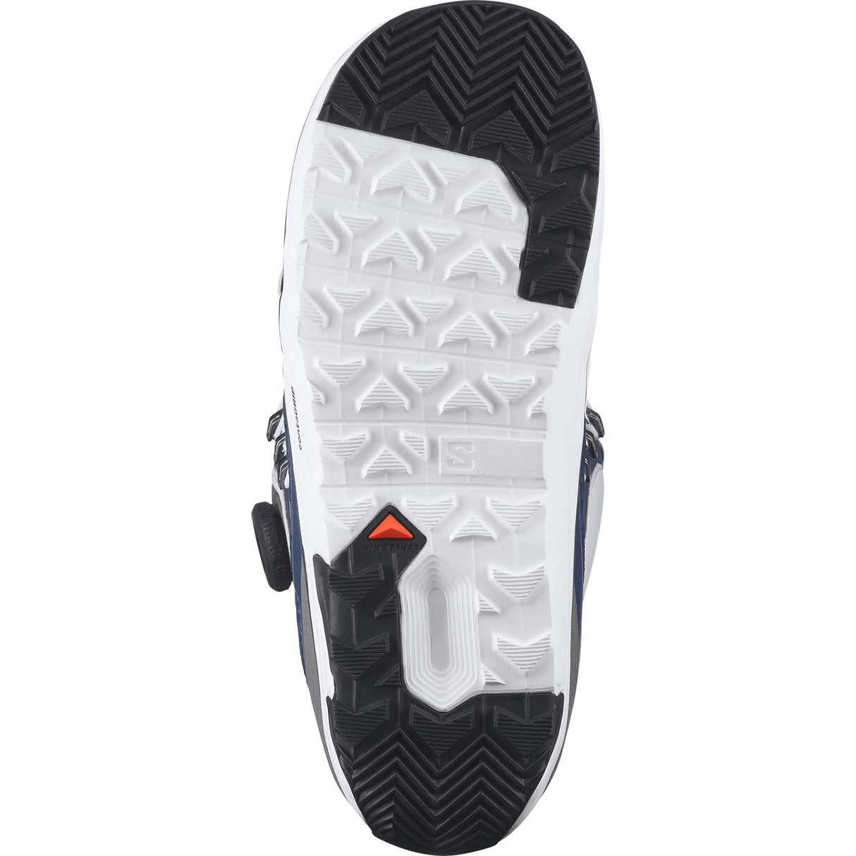 XApproachLaceSjBOA- Close-up of a shoe sole with brand logo on a white background
