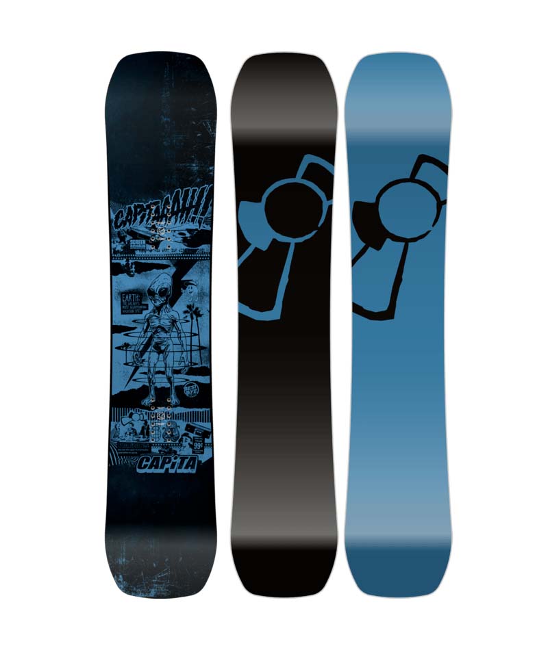 Youth Brigade-multicolored snowboard on a white background