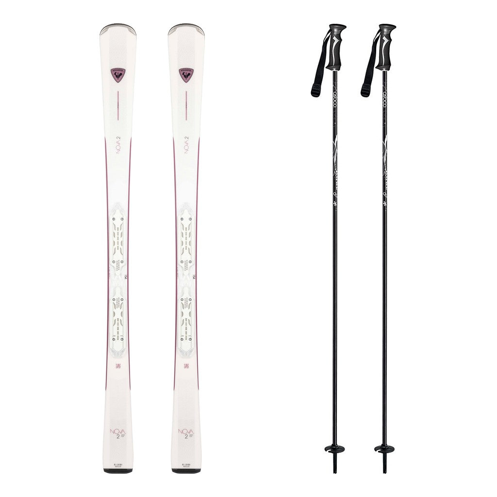 Rossignol Nova 2 Womens Skis 2027 with Xpress 10 System Bindings Ski Package