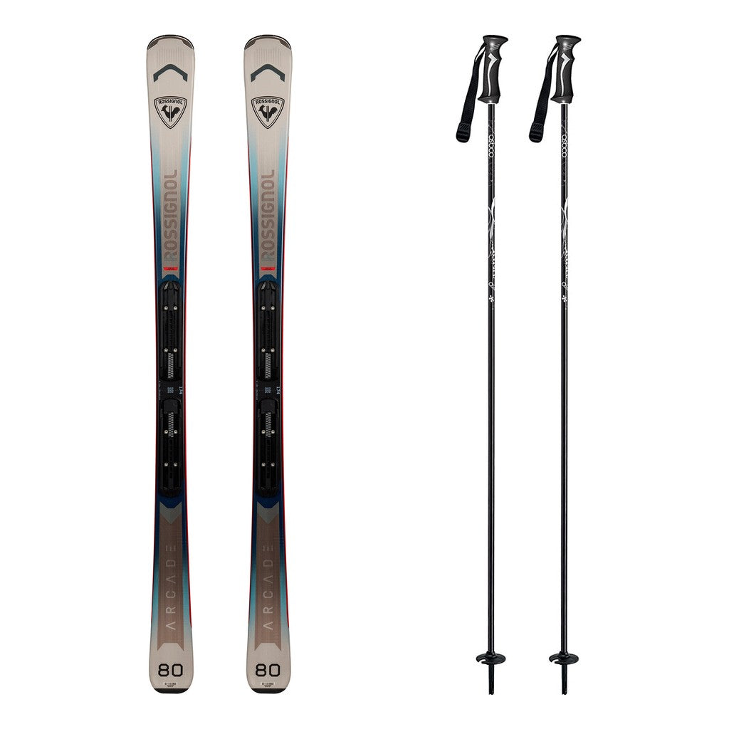 Rossignol Arcade 80 Mens Skis 2027 with Xpress XP10 System Bindings Ski Package