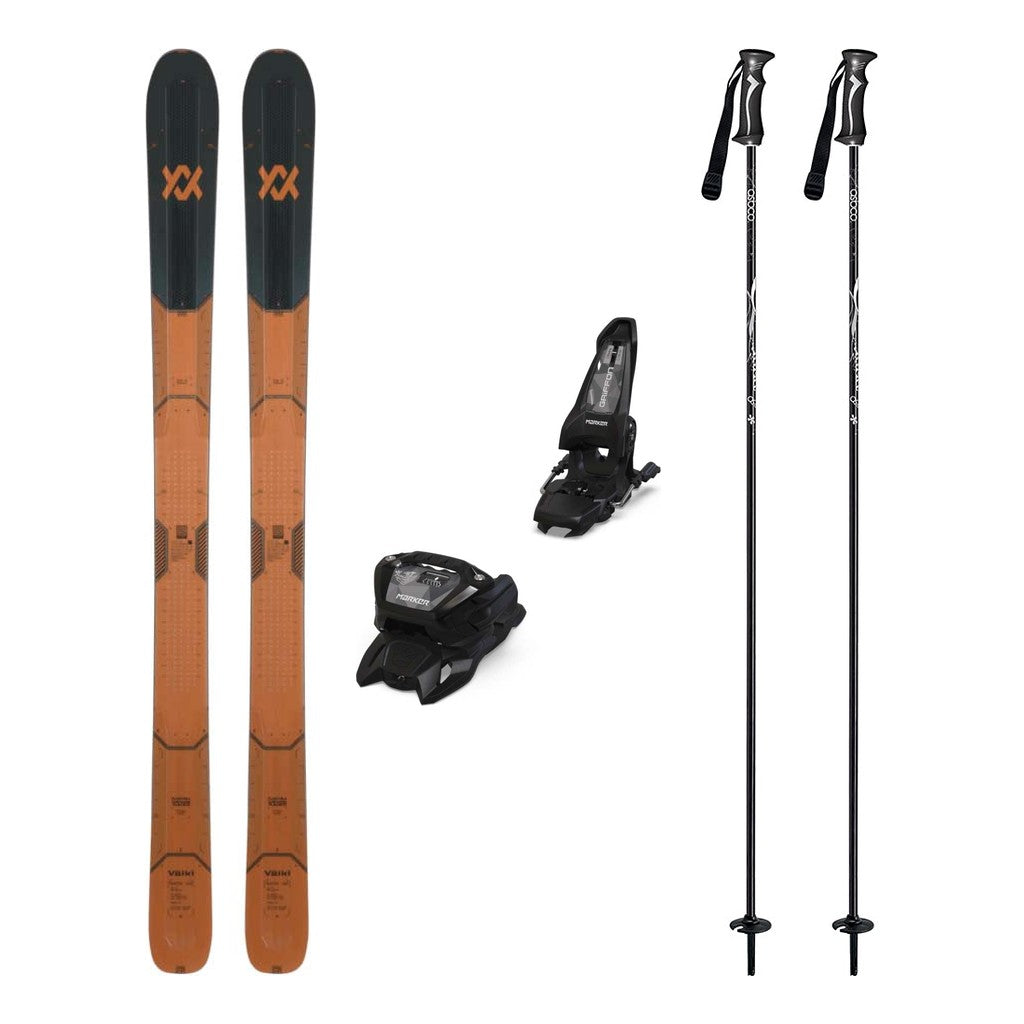 Volkl Mantra 108 Size 177cm Adult Skis 2026 with Marker Griffon 13 Bindings Ski Package - Black