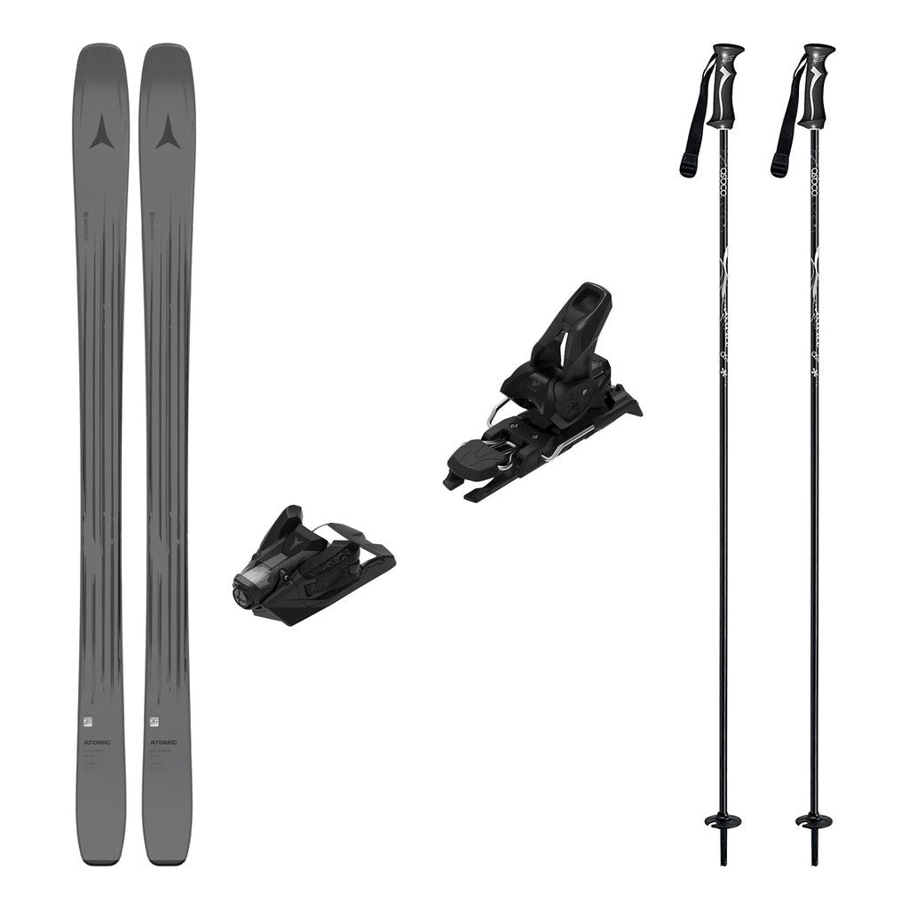 Atomic Maverick 88 Cti Adult Skis 2026 with Strive 12 Bindings Ski Package - Black