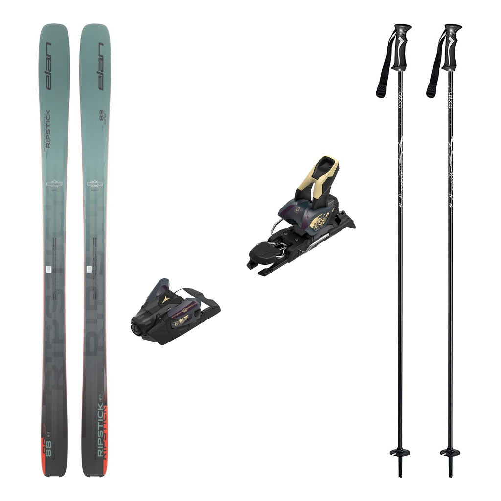 Elan Ripstick 88 Skis Mens 2026 with Strive 12 Bindings Ski Package - Bent Chetler Butter
