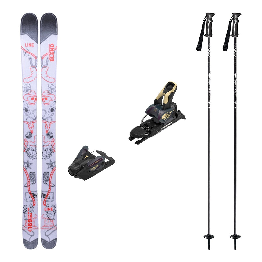Line Blend TBL Adult Skis 2026 with Strive 12 Bindings Ski Package - Bent Chetler Butter