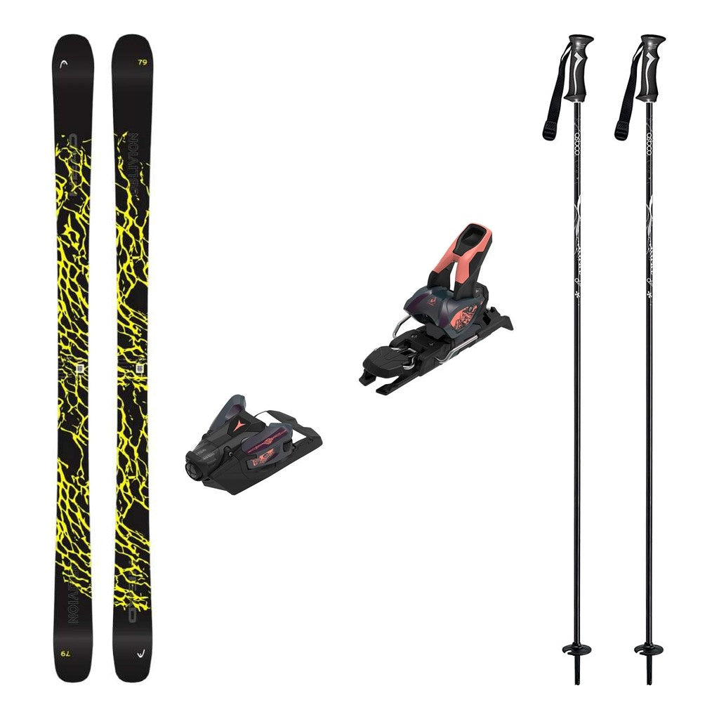 Head Oblivion 79 Adult Skis 2026 with Strive 12 Bindings Ski Package - Bent Chetler Salmon
