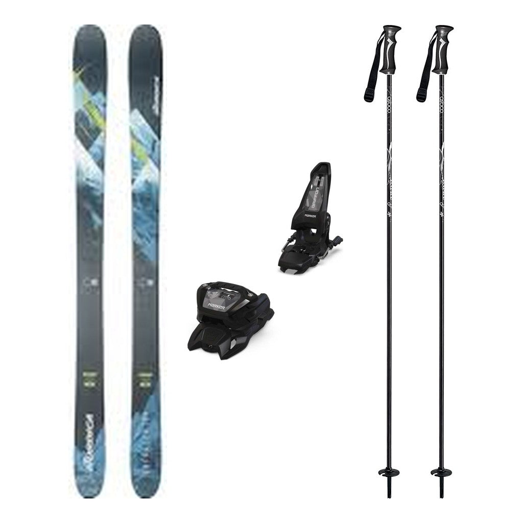 Nordica Enforcer 104 Mens Skis 2026 with Marker Griffon 13 Bindings Ski Package - Black