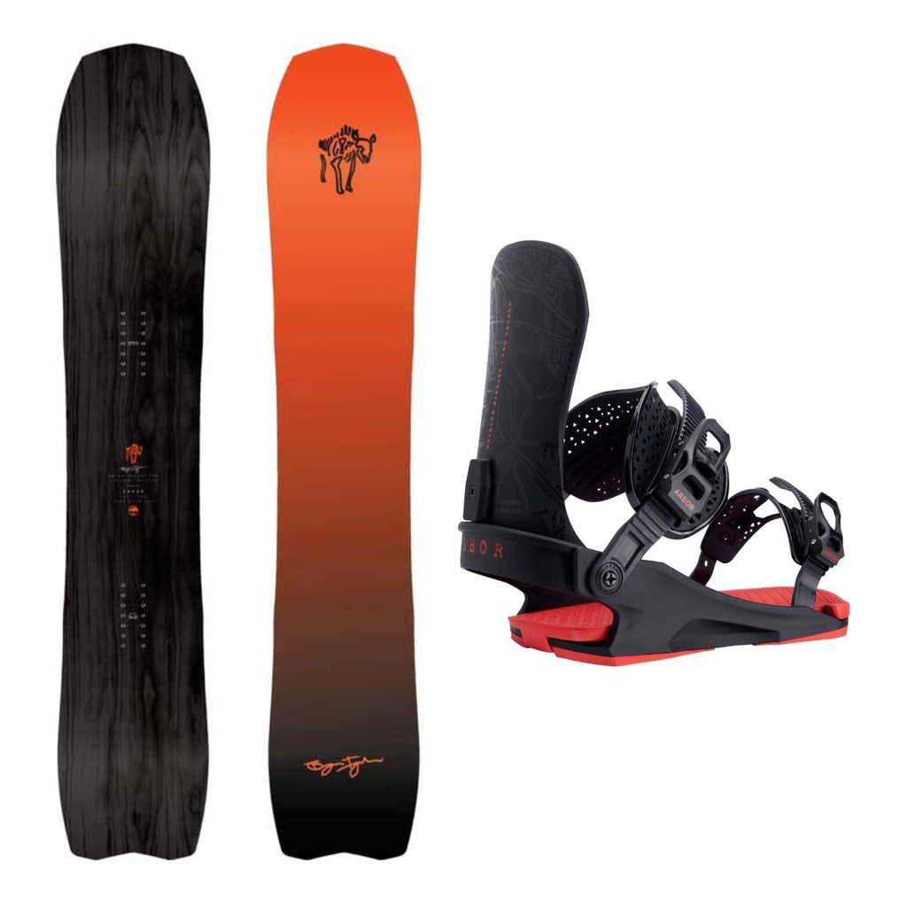 Arbor Bryan Iguchi Pro Mens Snowboard 2027 with Utility Bindings Snowboard Package