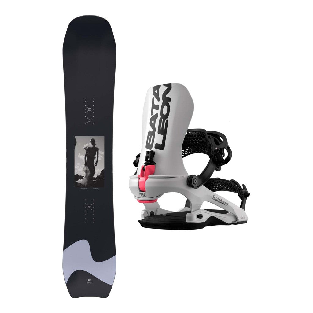 Bataleon Whatever X Petrovsky & Ramone Mens Snowboard 2027 with Blaster PRO AW FASE Bindings Snowboard Package