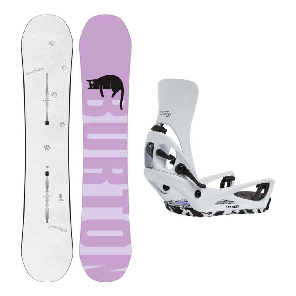 Burton Yeasayer Flying V Womens Snowboard with Step On Lexa X Bindings Snowboard Package