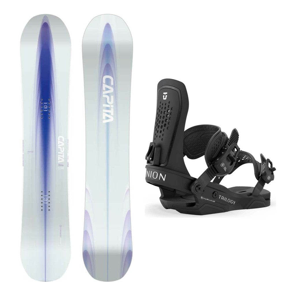 Capita Artemis Womens Snowboard 2027 with Trilogy Bindings Snowboard Package - Black
