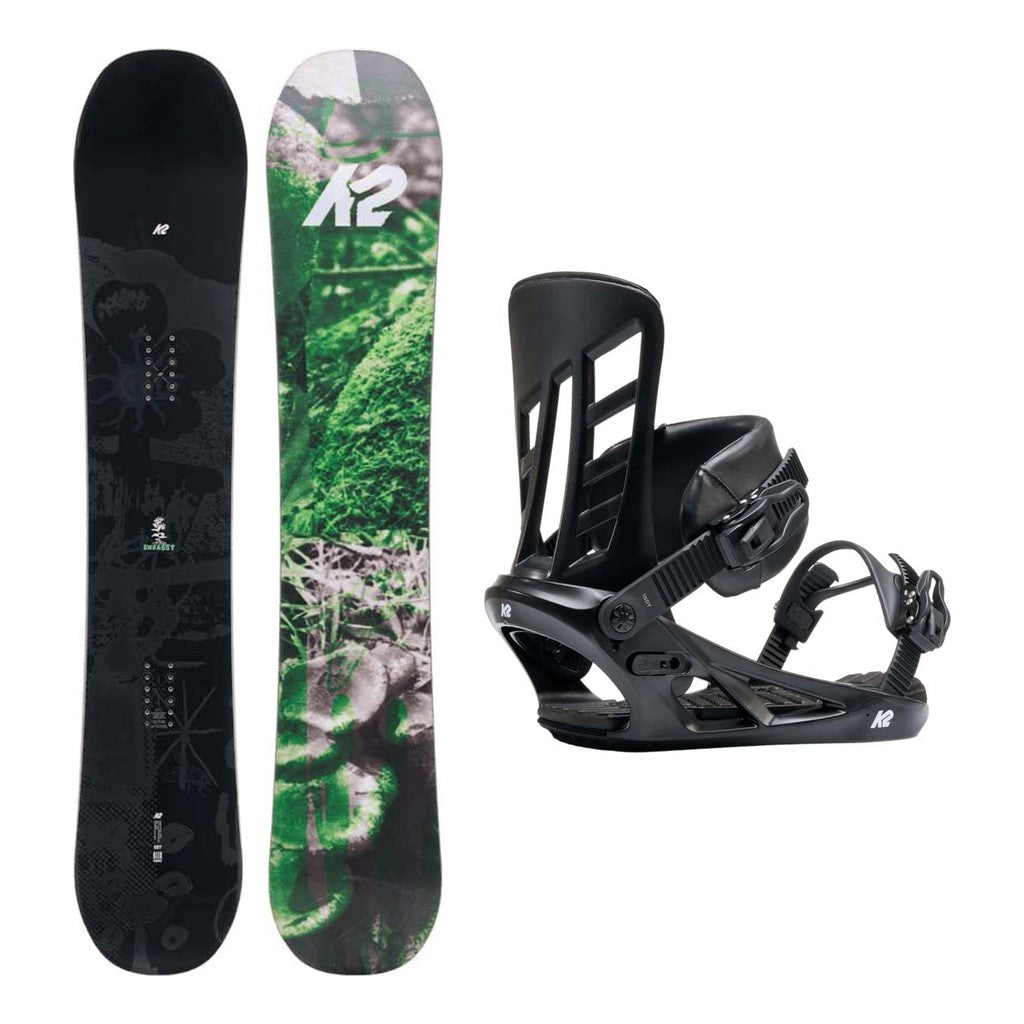 K2 Embassy Mens Snowboard 2027 with Indy Bindings Snowboard Package