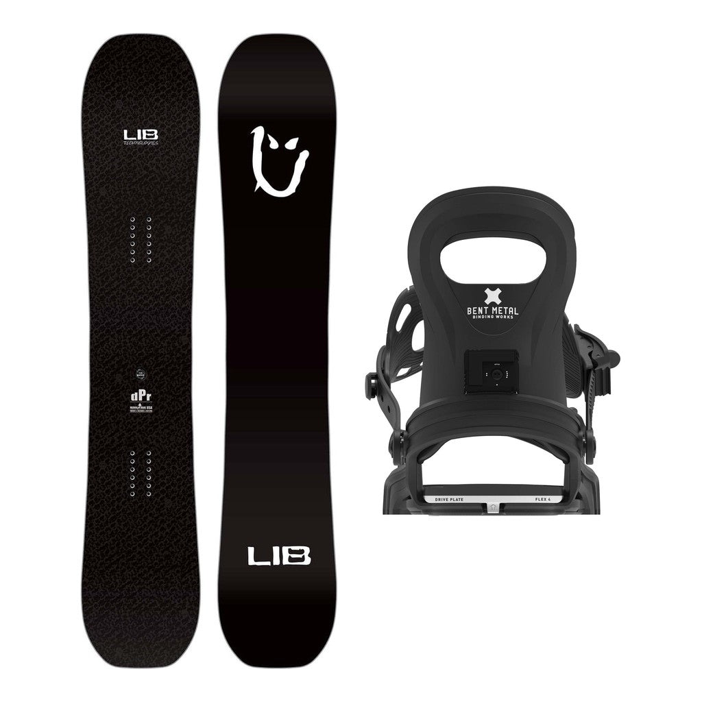 Lib Tech DPR S Kids Snowboard 2027 with Bent Metal BMX Bindings Snowboard Package