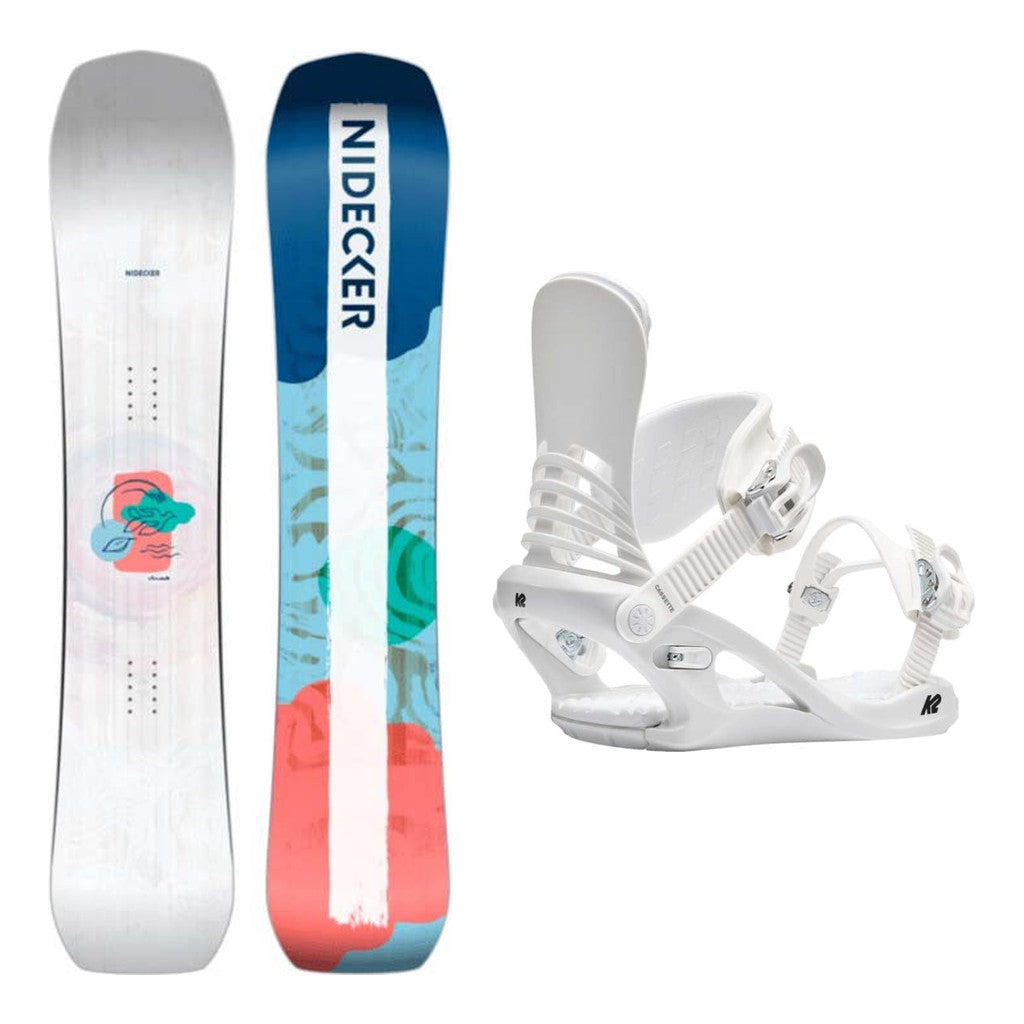 Nidecker Venus Womens Snowboard 2027 with Cassette Bindings Snowboard Package