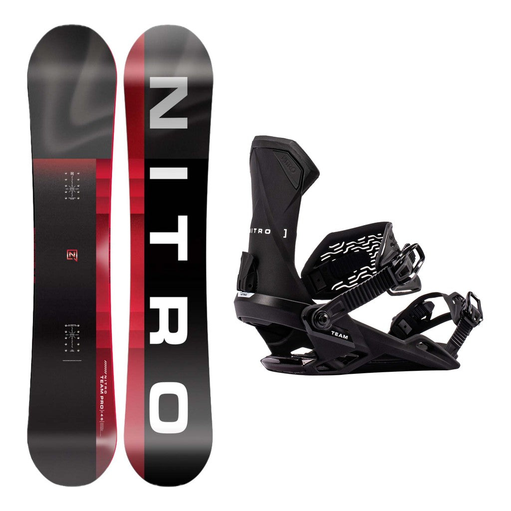 Nitro Team Pro Mens Snowboard 2027 with Team Bindings Snowboard Package