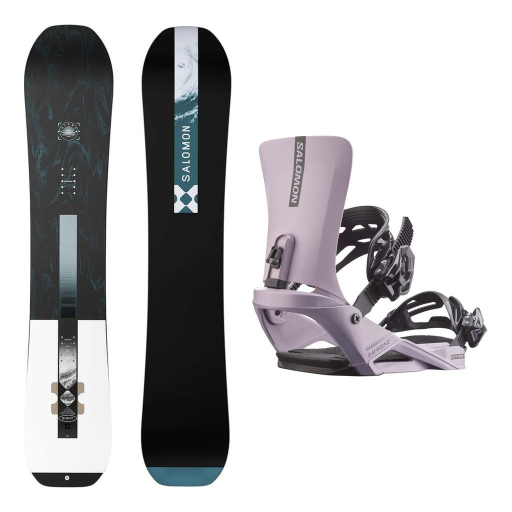 Salomon Sight Mens Snowboard 2027 with Rhythm Bindings Snowboard Package - Nirvana
