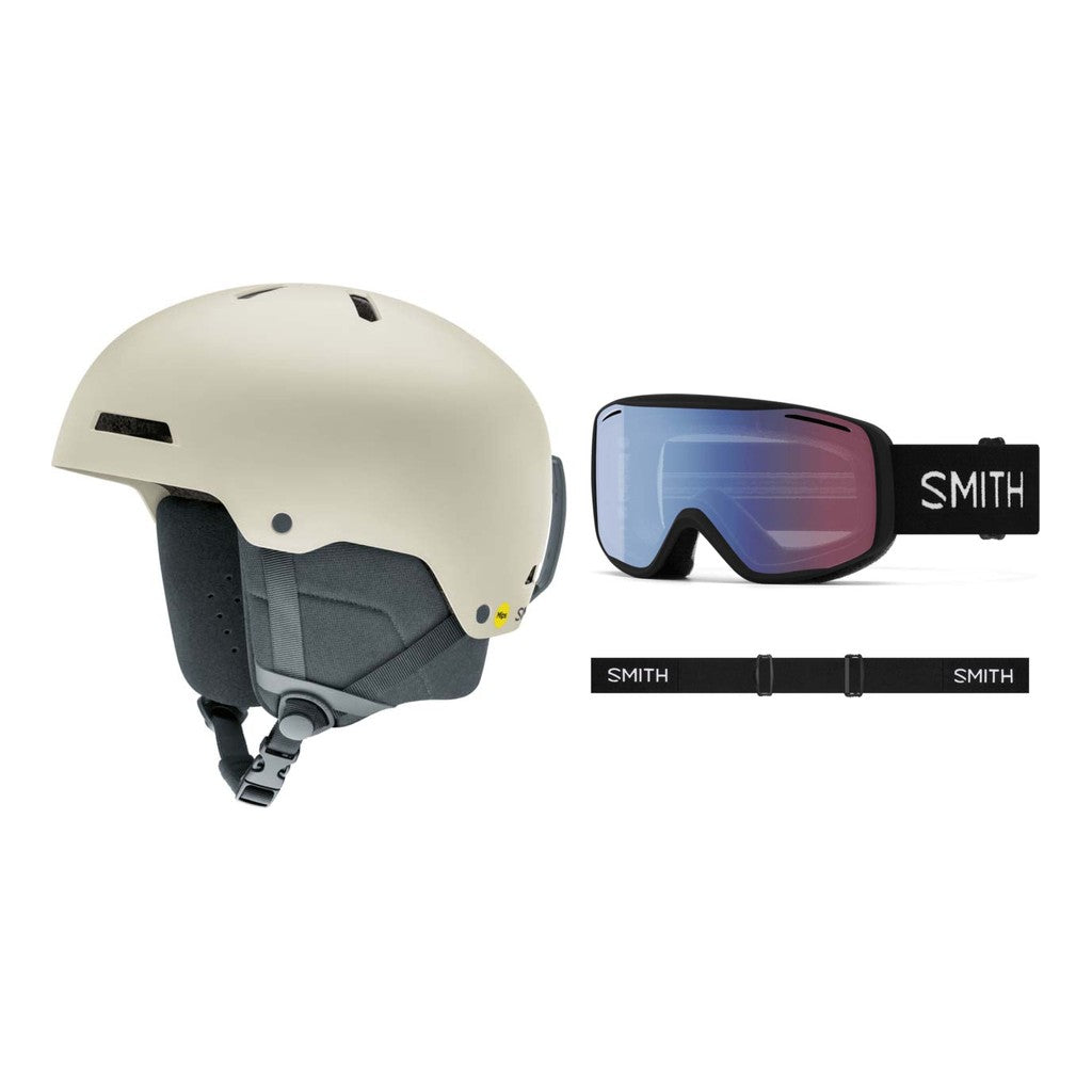 Smith Rodeo MIPS Adult Helmet 2027 with Rally Goggles Package - Matte Chalk