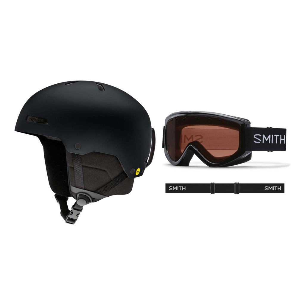 Smith Rodeo MIPS Adult Helmet 2027 with Electra Goggles Package - Matte Black