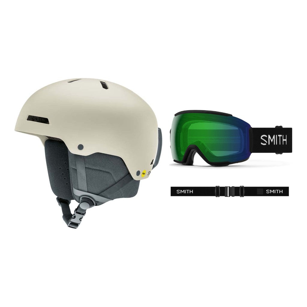 Smith Rodeo MIPS Adult Helmet 2027 with Sequence OTG Goggles Package - Matte Chalk
