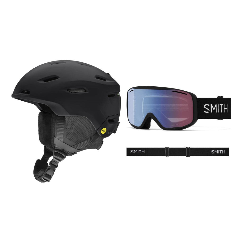 Smith Descend Round Fit MIPS Helmet 2027 with Rally Goggles Package - Matte Black