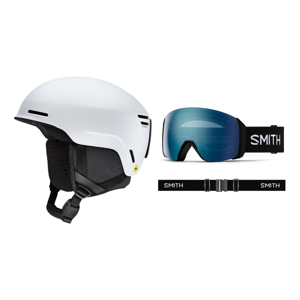 Smith Method Pro MIPS Adult Helmet 2027 with 4D Mag XL Goggles Package - Matte White