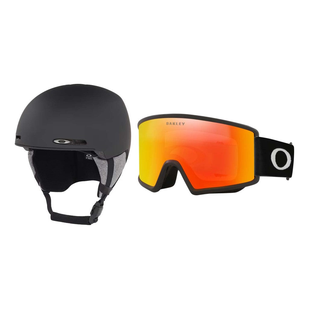 Oakley MOD1 MIPS Helmet 2027 with Target Line M Goggles Package - Blackout