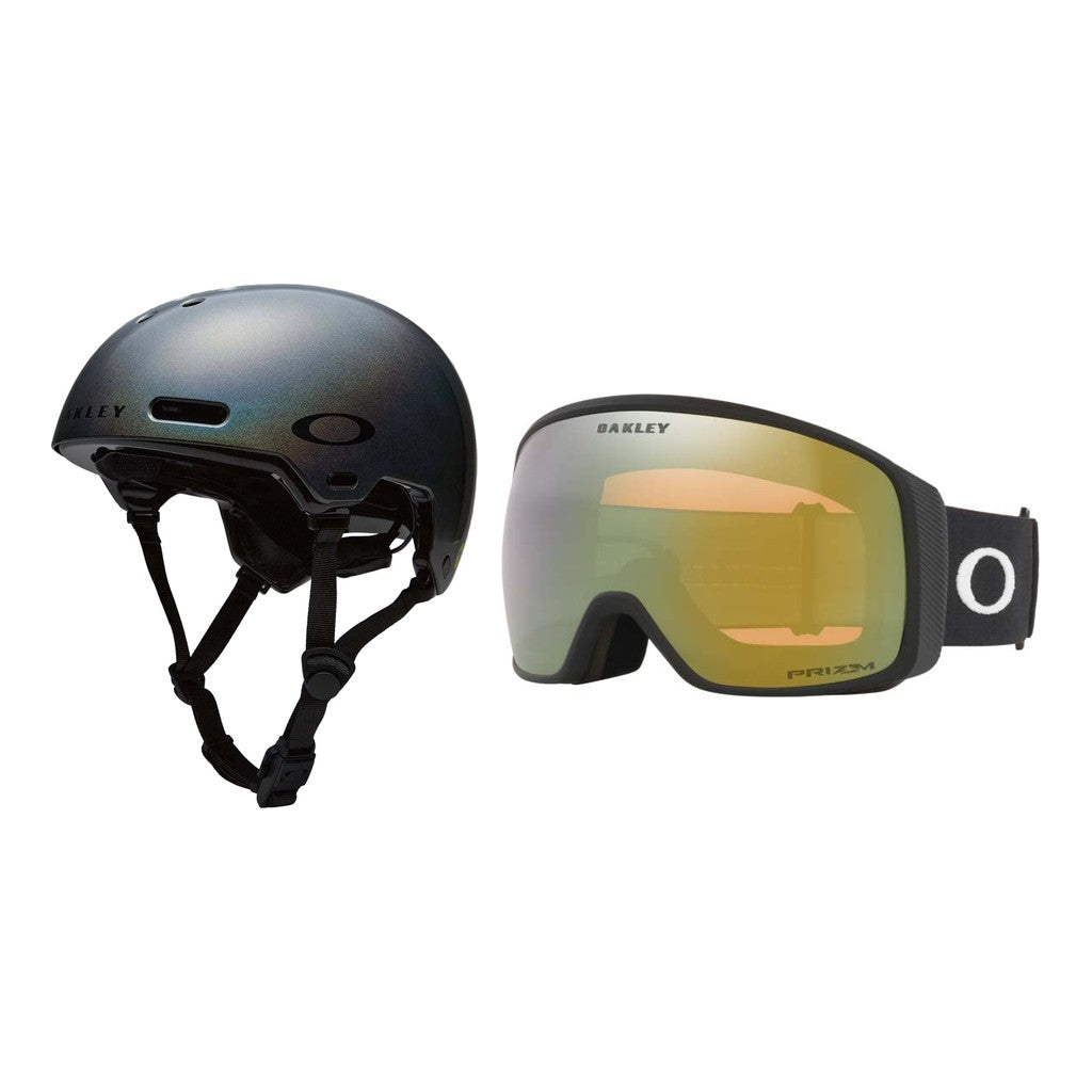 Oakley MOD PRK MIPS Helmet 2027 with Flight Tracker L Goggles Package - Space Dust