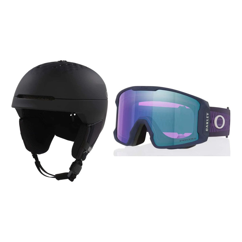 Oakley MOD3 MIPS Helmet 2027 with Line Miner L Goggles Package - Matte Blackout